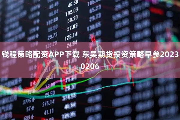 钱程策略配资APP下载 东吴期货投资策略早参20230206