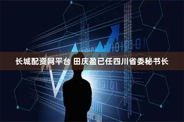 长城配资网平台 田庆盈已任四川省委秘书长
